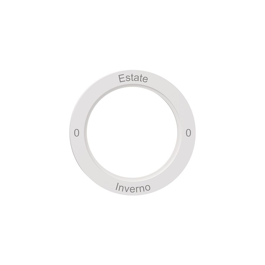 Kennscheibe NEVO, f.Drehschalter, 0-Inverno-0-Estate, weiss