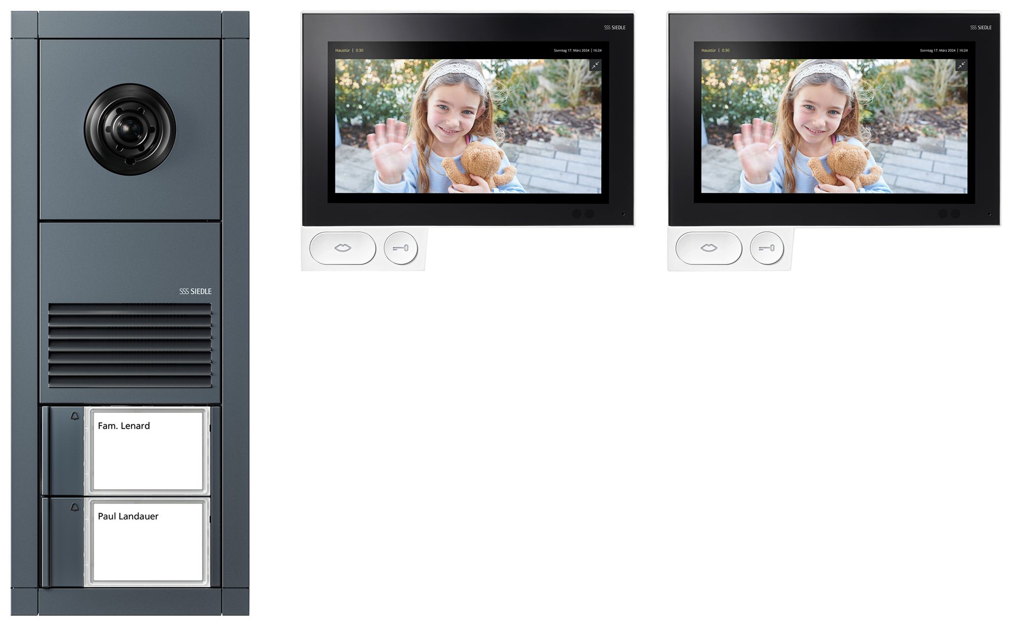EB-Set Video Siedle Vario 2 Bus-System weiss