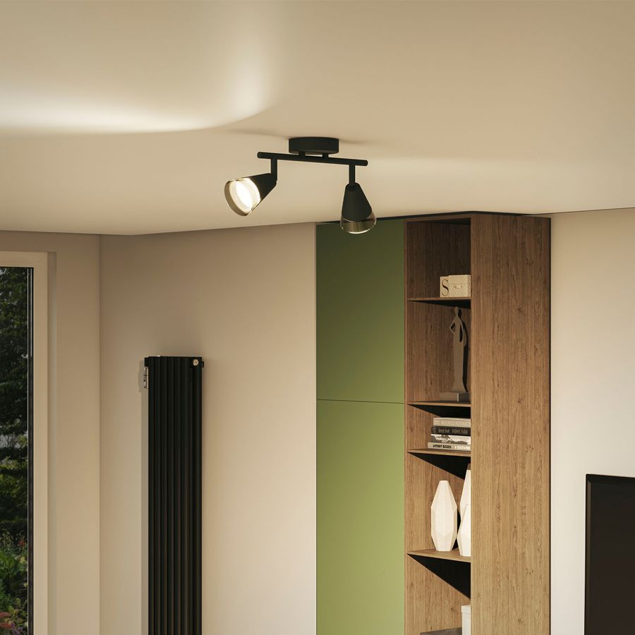 Spot Philips Cleft GU10 2×5W 274×152mm schwarz
