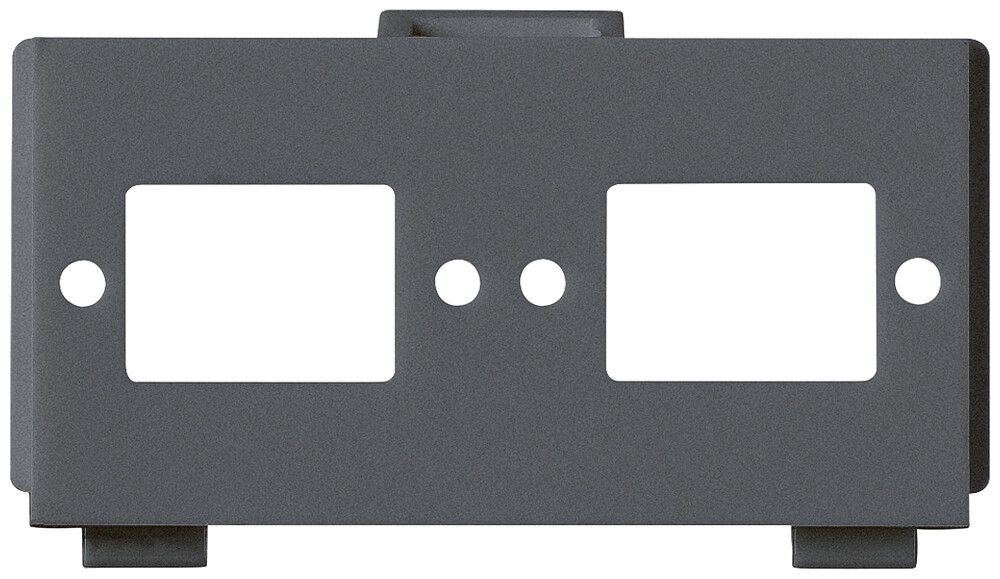 Modulo multimedia M3 FO vuoto per 2×SC2×LC antracite