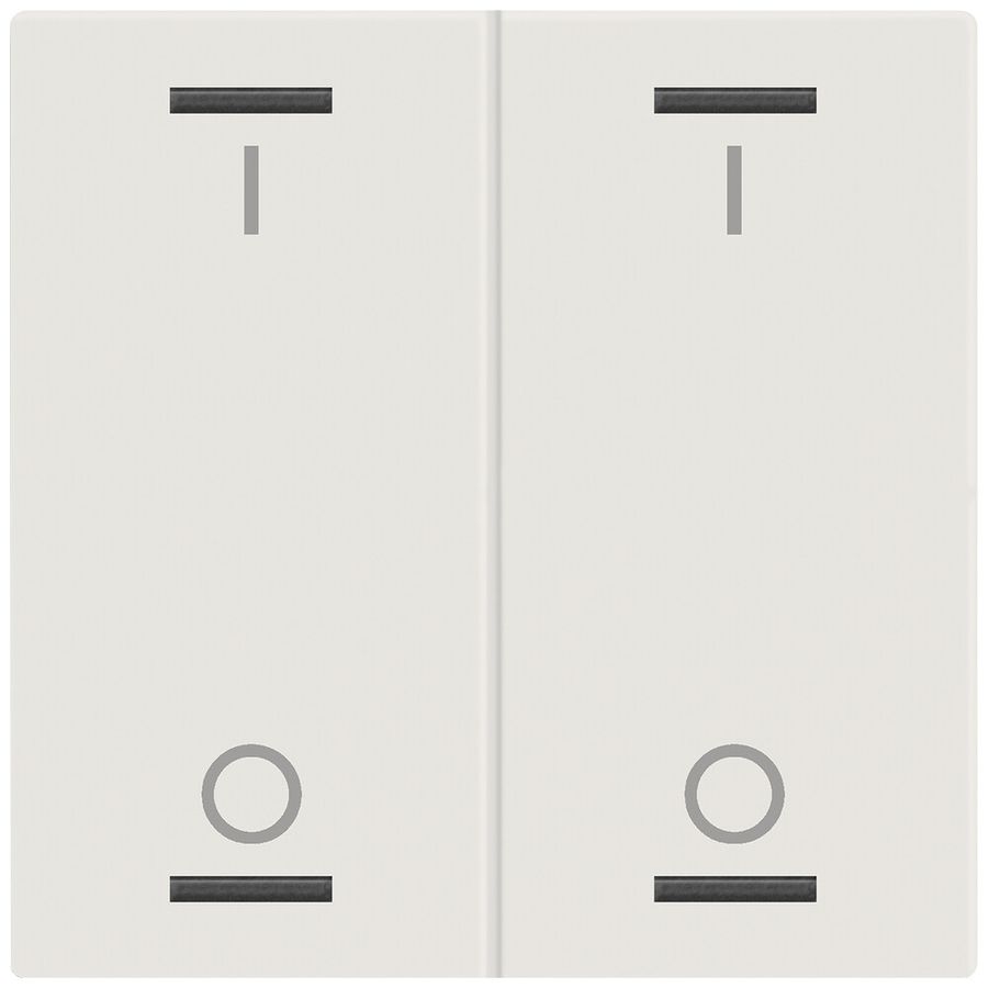 Bascule MDT TAL-60W2B11.02 1t/4a p.touches tactiles blanc mat "I/O"