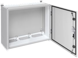 Wandschrank Hager univers mit Volltür SK I IP55 650×800×275mm RAL 7035