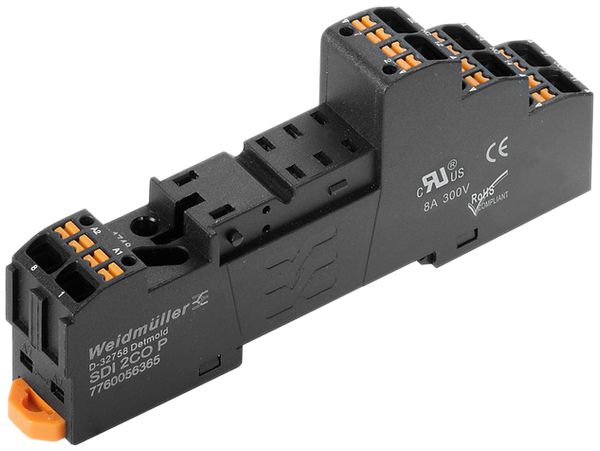 Base per relè Weidmüller D-SERIES SDI 2CO P P 2C 8A PUSH IN
