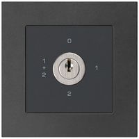 Interruttore rotativo INC kallysto.pro 1/1L nero con serratura Kaba 8