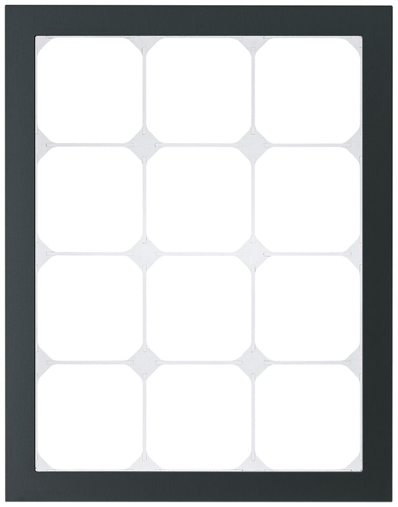 Abdeckrahmen KAL.art 4×3 274×214mm Al schwarz