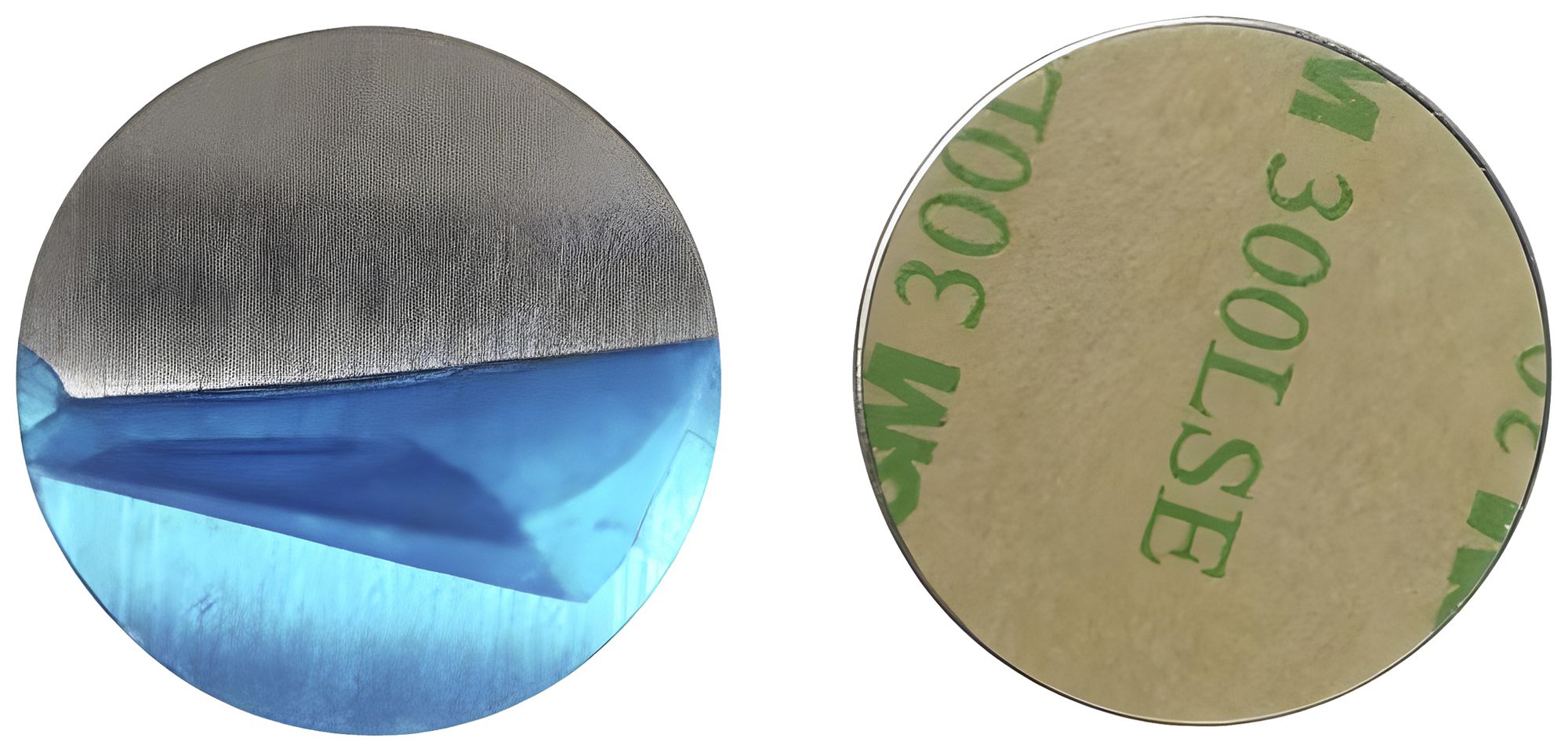 Rondelle de montage DOTLUX QUICK-FIX aluminium Ø20 arg acec ruban adhés.100 pcs