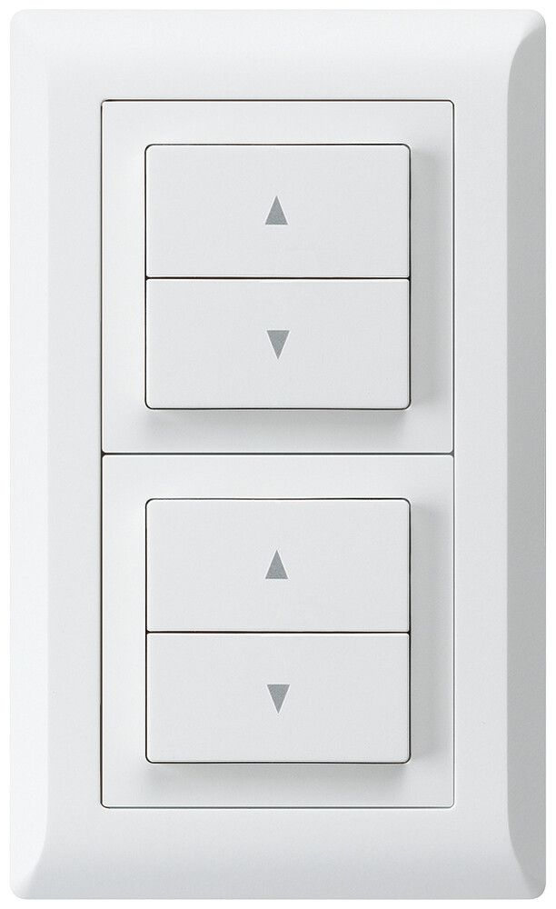 Combinaison ENC kallysto.line grd.I-I verticale 2×interr.stores blanc