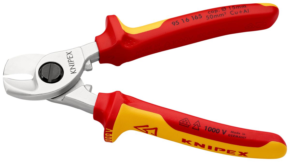 Cesoia per cavi KNIPEX per Ø15mm max VDE 165mm