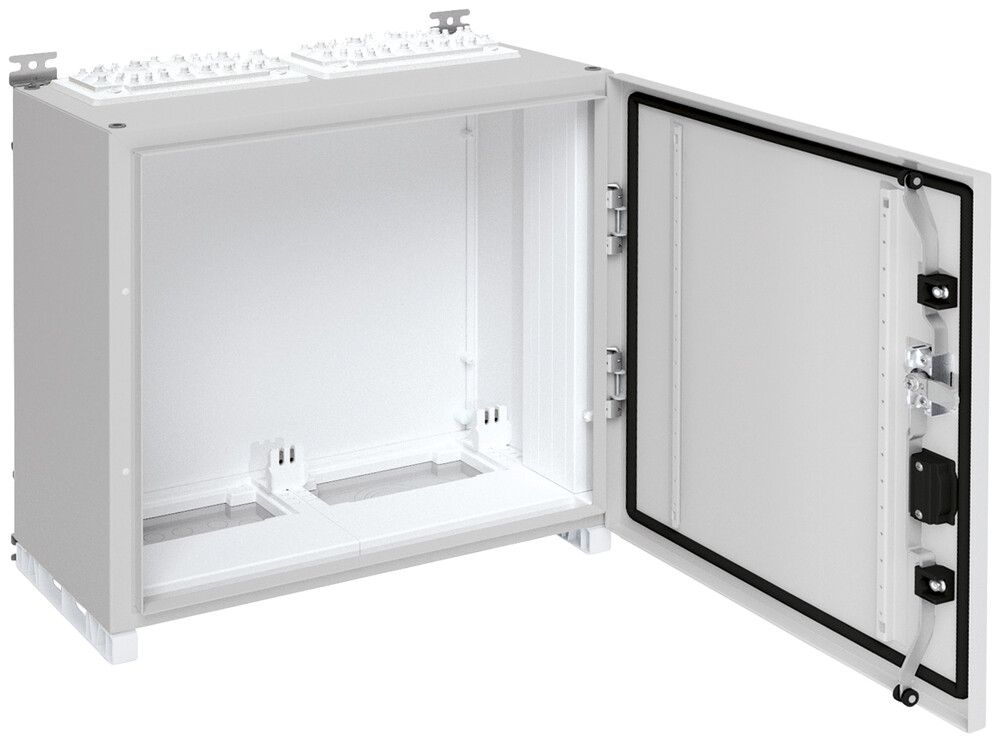 Wandschrank Hager univers mit Volltür SK II IP55 500×550×275mm RAL 7035