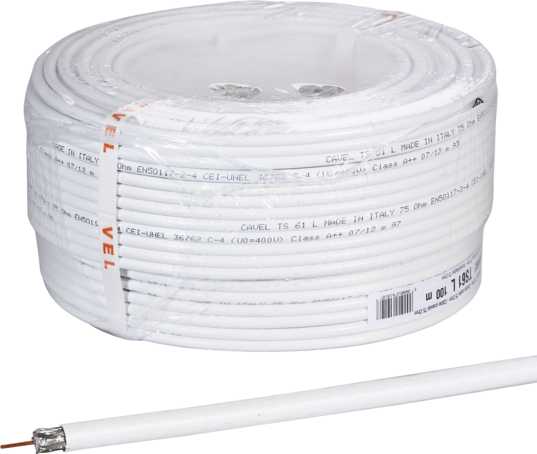 Koaxialkabel trishielded 75 Ohm Blister à 100 m