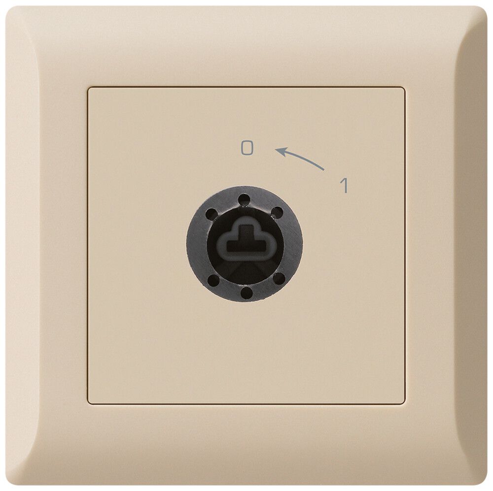 UP-SchwenkTaster 0<-1/2L kallysto.line beige für Schloss ohne Zylind