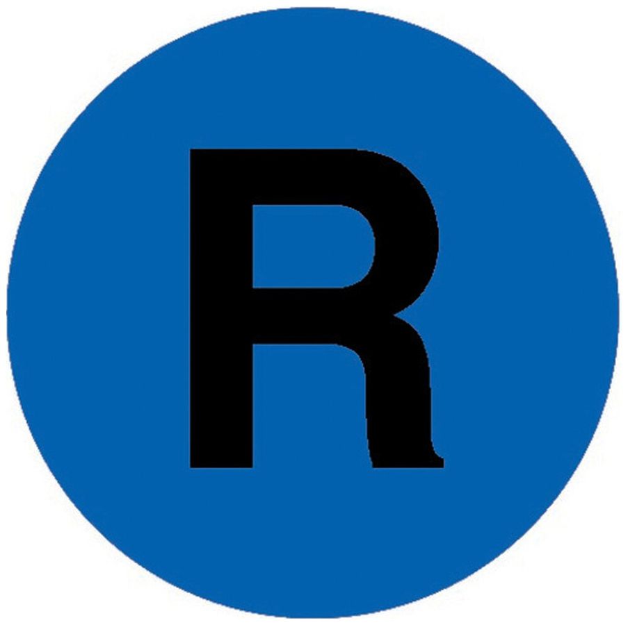Calotta per pulsante Eaton M22-XDL-B-X6 blu piatto "R" Ø22.5mm Ø22.2×24×3mm