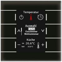 UP-Bediengerät KNX MDT BE-GBZS.01S 6T Display Glas schwarz