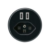 USB-Ladesteckdose Hager basico C-C 20W+T23 5V schwarz