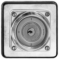 Interr. rot. INC umid.1/1P Al natura con serratura di sicur.