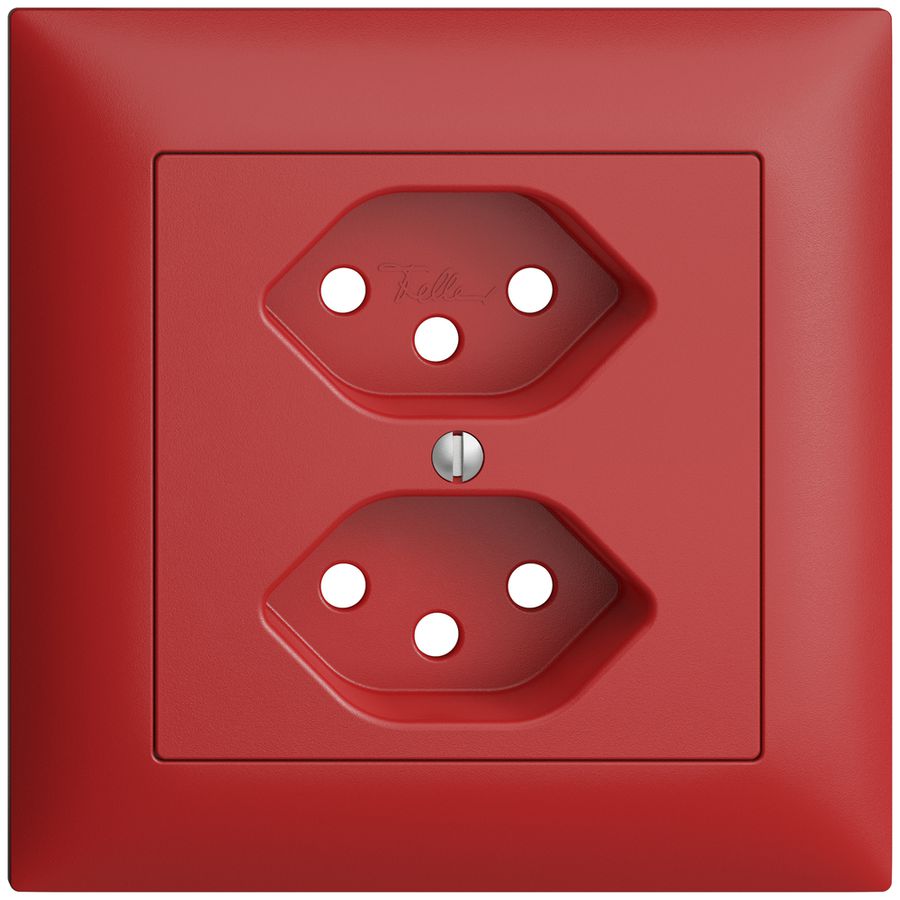 Kit frontale EDIZIOdue berry 88×88mm 2×T13