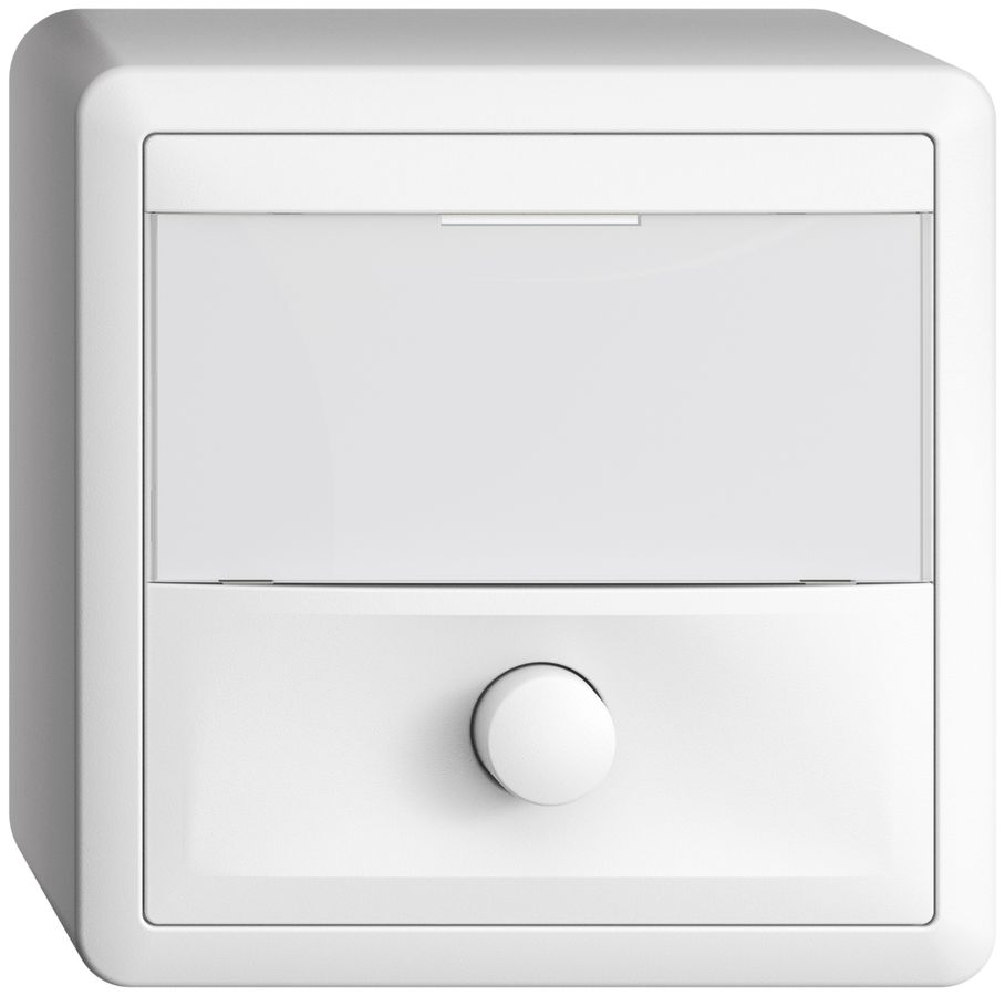 Poussoir AP avec porte-étiquette EDIZIOdue blanc