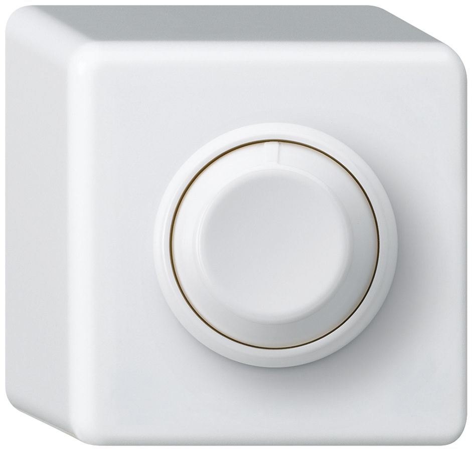 AP-Drehdimmer Nebenstelle Hager basico weiss