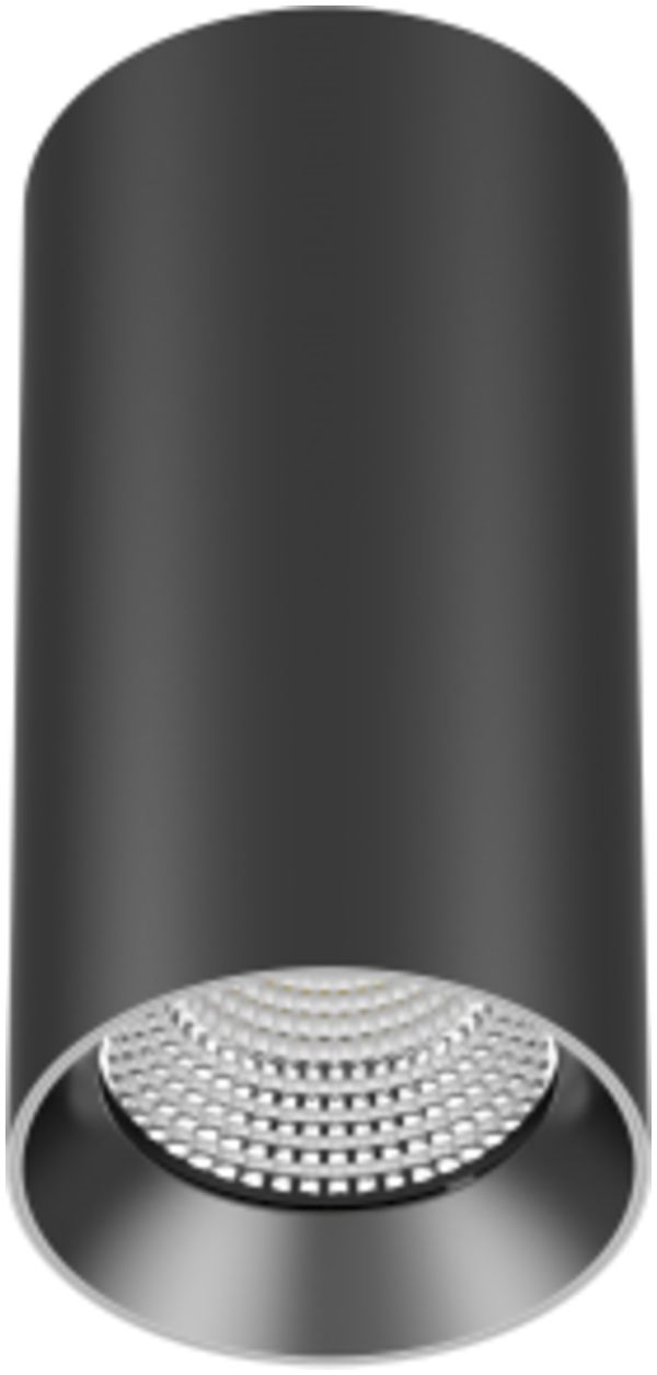 Lampada LED DOTLUX SLIMvario, 18W, Ø80×160mm, 3000K, 1800lm, IP20, nero