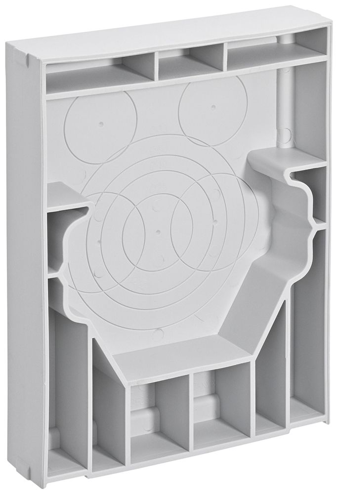 Flansch Hager HAK 102×135×23.6mm Kunststoff 25.2…63.5mm