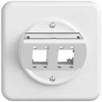 Kit di montaggio INC STANDARDdue SNAPFIX® freenet cat.5e/6 piastra supp.2× bi