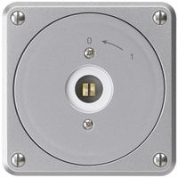 UP-Steckschlüsselschwenktaster robusto aluminium ohne Deckel 2P Kombi Vierkant