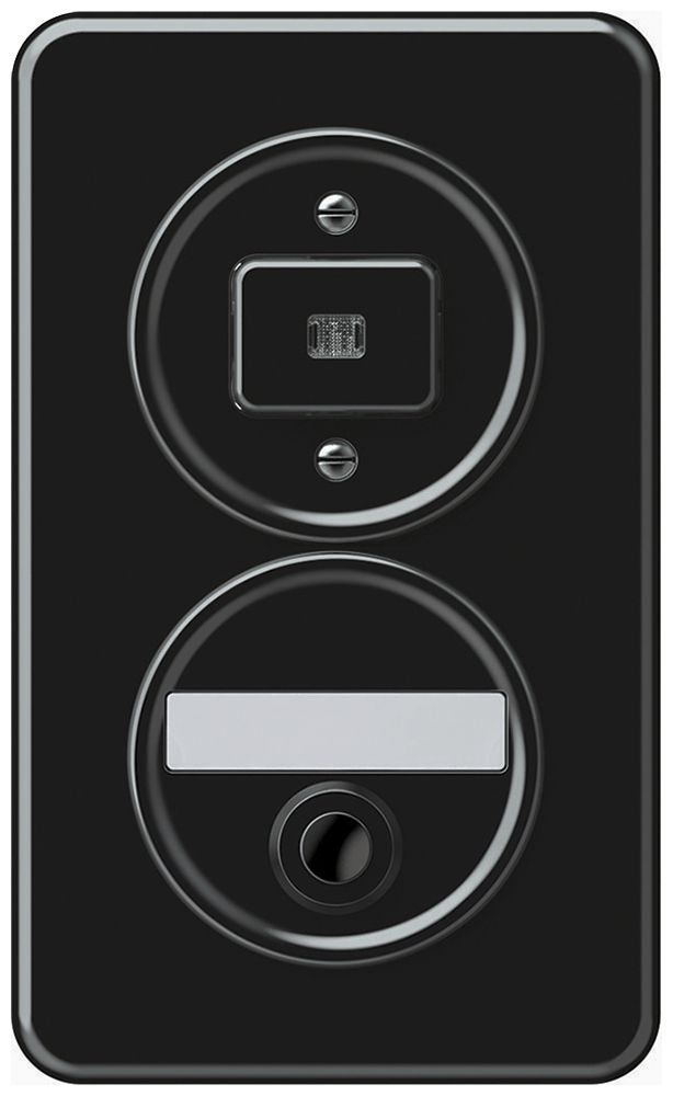UP-Kombination origin Taster beleuchtet + Sonnerie 88×148mm schwarz