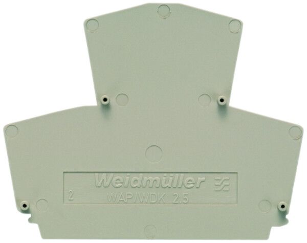 Abschlussplatte Weidmüller WAP WDK2.5 69×1.5mm beige