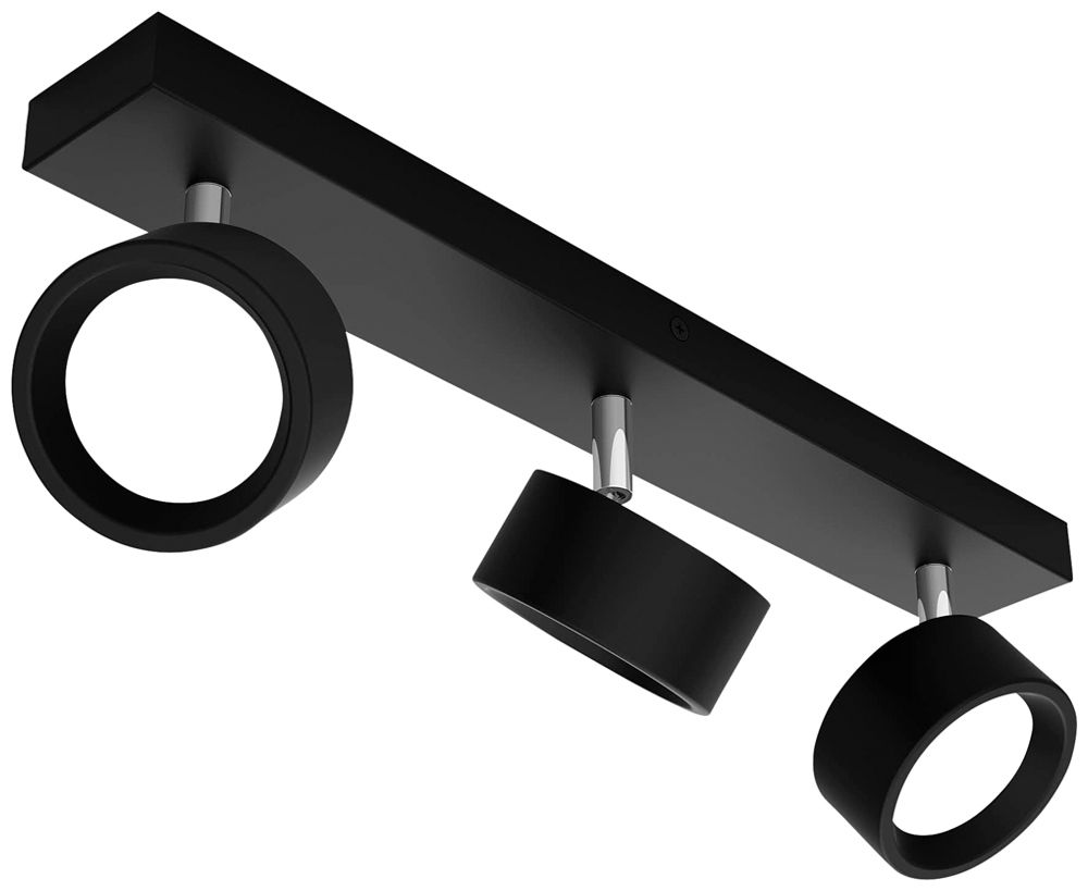 LED-Spot Philips Bracia 16.5W 1650lm 2700K 110° 430×80.5mm schwarz 3×Spot