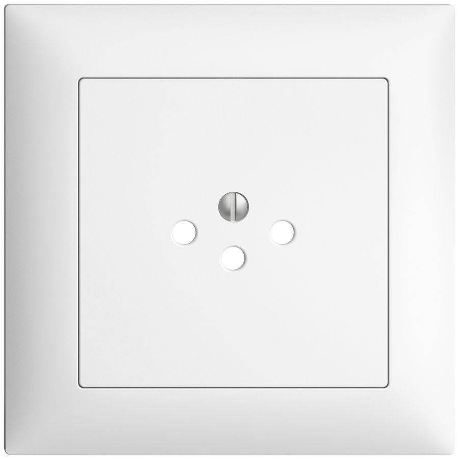 Kit frontal ENC EDIZIOdue blanc 88×88mm 1×T12