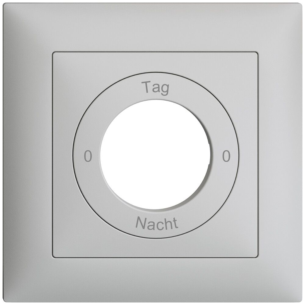 Kit front. 0-Tag-0-Nacht EDIZIOdue gris clair 88×88mm pour interr.rot