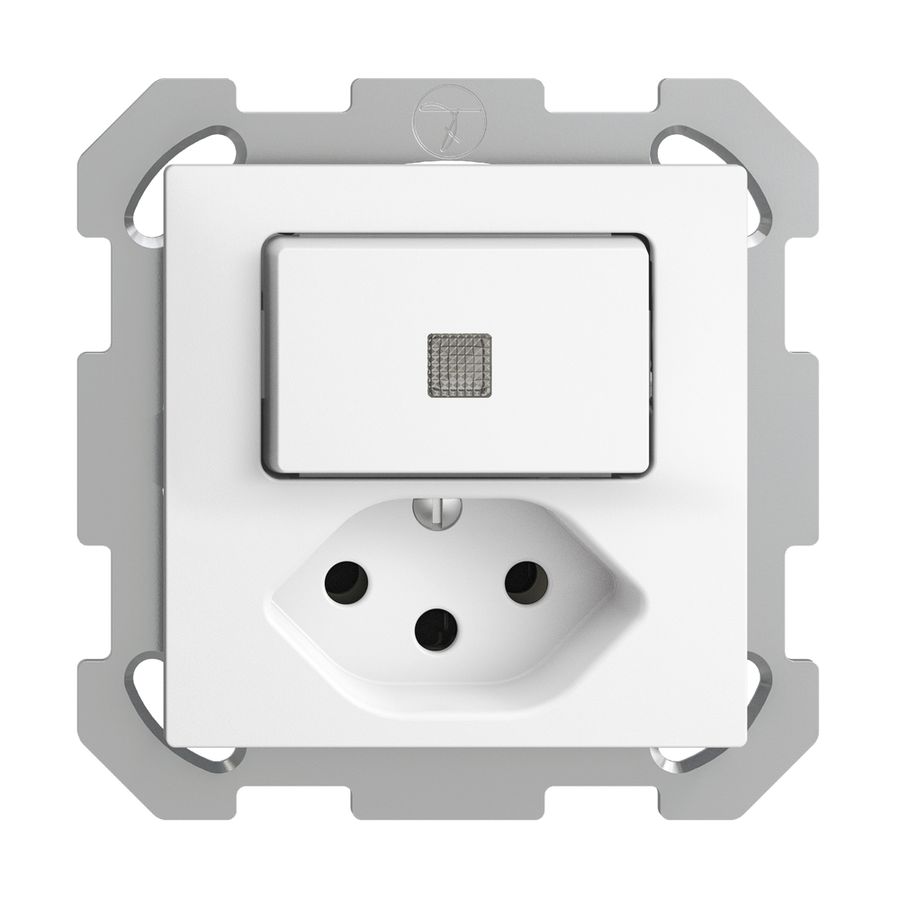 Combinaison lum. ENC 3/1L+T13 EDIZIOdue blanc, lentille LED jaune