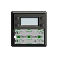 Placca frontale RTH KNX 1…4×EDIZIOdue nero con LED RGB