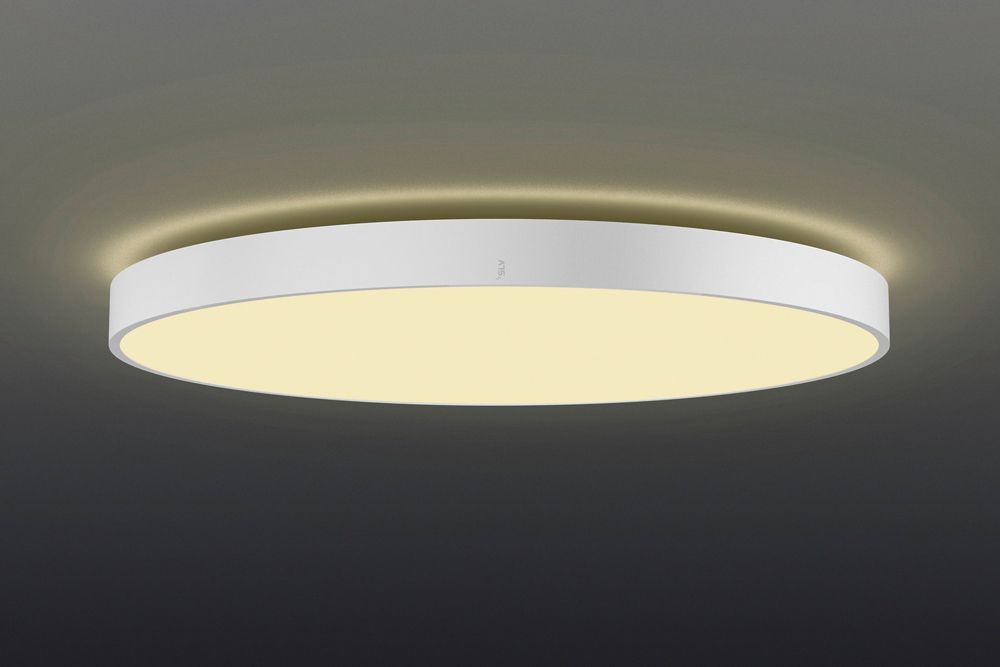 LED-Deckenleuchte SLV MEDO PRO 90 74W 11200lm 930/940 IP50 DIM Ø900mm weiss
