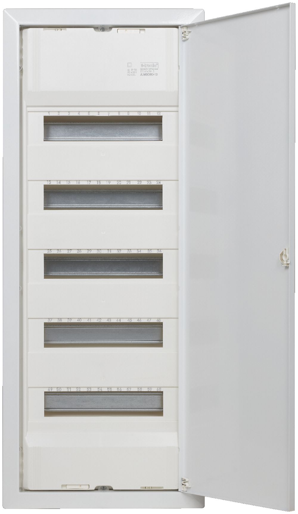 Distributeur de courant ENC JUMBO 5 rangées, 5×12UM, 5 rails, bornes div.