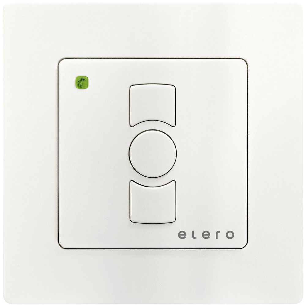 Trasmettitore da parete RF AP elero ProLine MonoTec-868 1-canale a batt. bianco