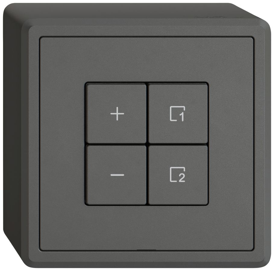 AP-Dimmer DALI EDIZIO.liv Wiser SNAPFIX® 1 Szene 4 Tasten dgu