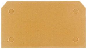 Abschlussplatte Weidmüller SAKB/C/T KRG 65×3mm beige, gelb
