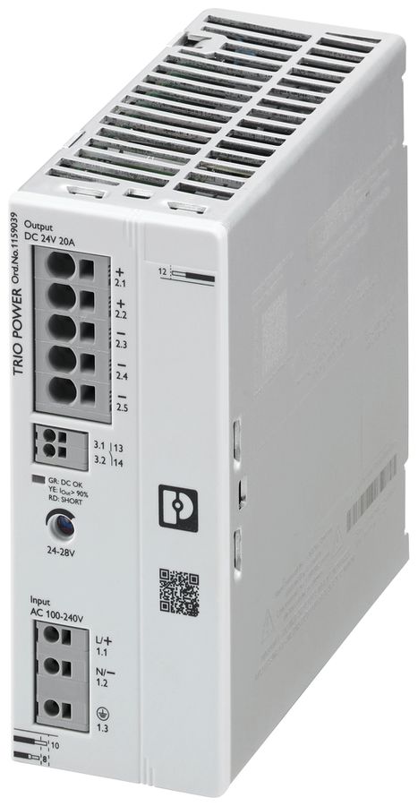 Schaltnetzteil PX TRIO3-PS/1AC/24DC/20 1L OUT:24VDC/20A