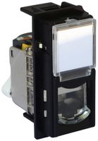 Datendose Living Now Kategorie 6A UTP 1 Modul schwarz