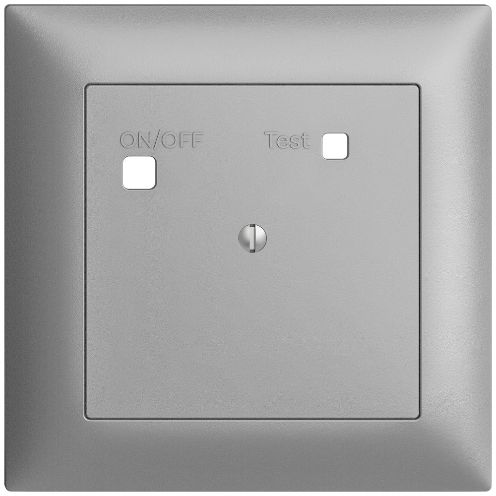 Frontset EDIZIOdue zu FI-Steckdose FMI, blind, silver