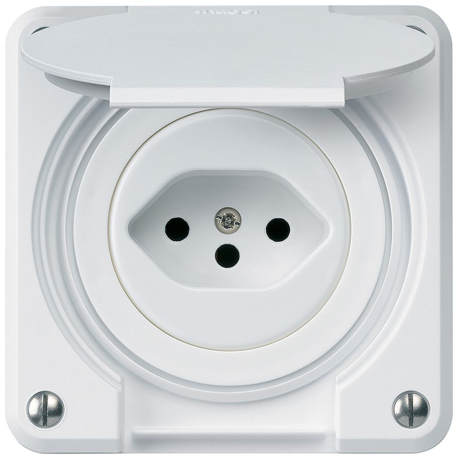 Prise ENC robusto type 13 blanc