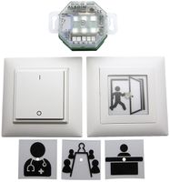 Eintrittsampel-Set 2 ALADIN mit Wandsender + UP-Eintrittsampel / EnOcean