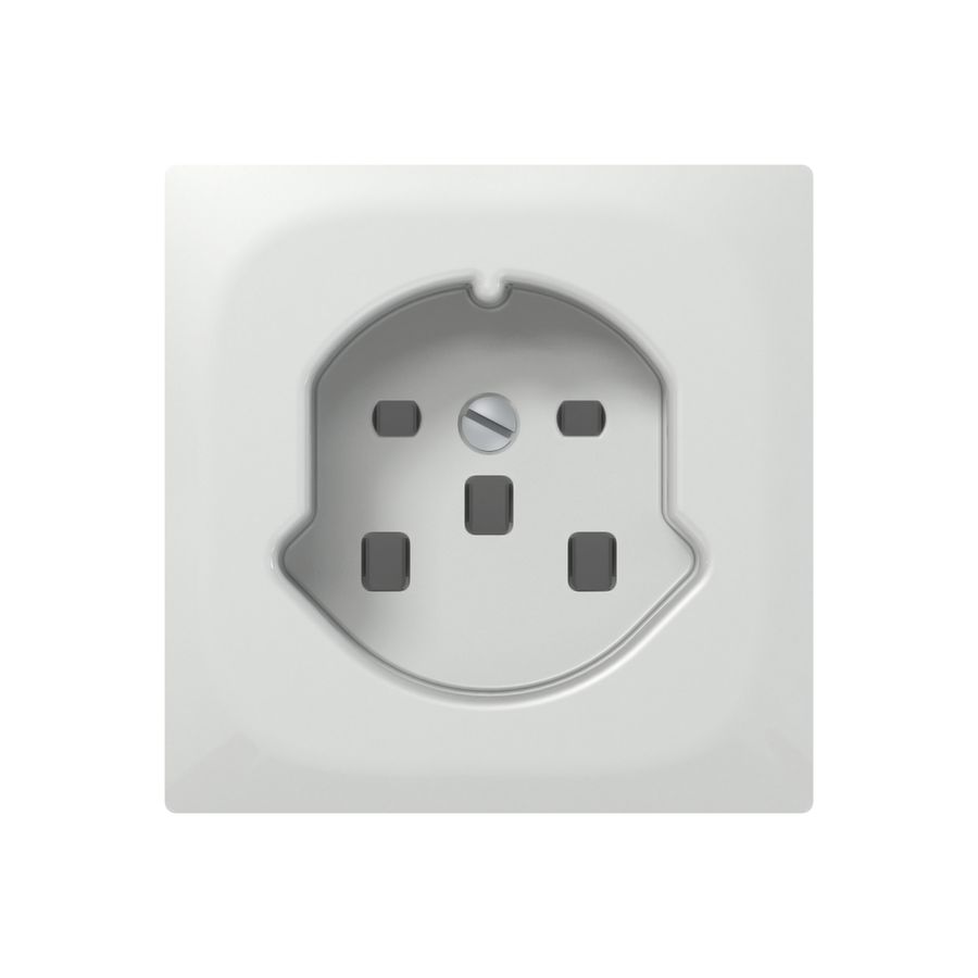 Steckdose SIDUS E T25 weiss glänzend