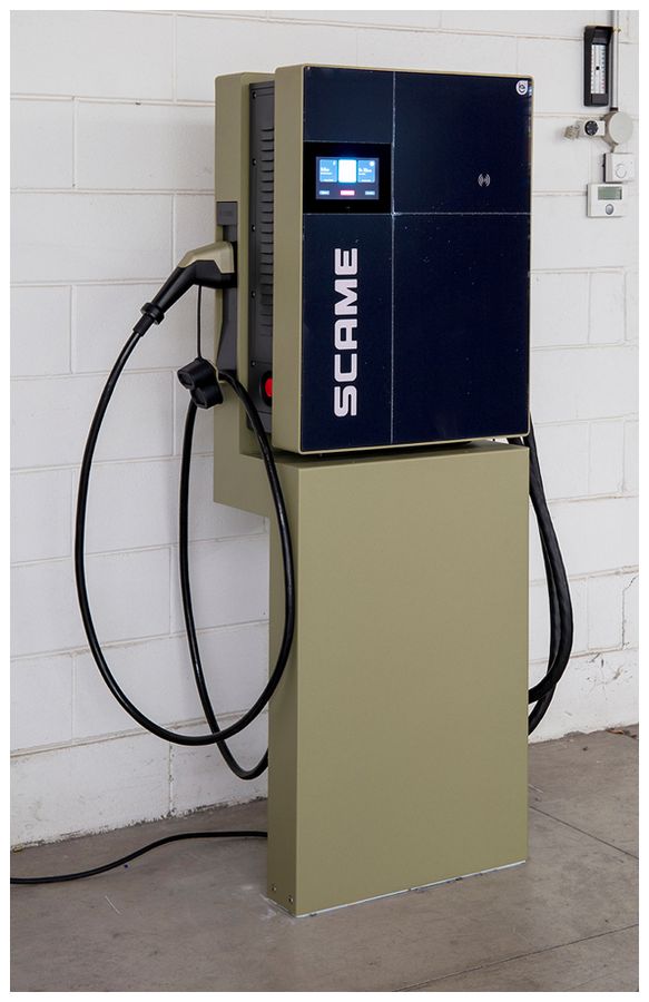 Poteau de montage Scame BE-D une face 1907.5×594×375mm acier bronze