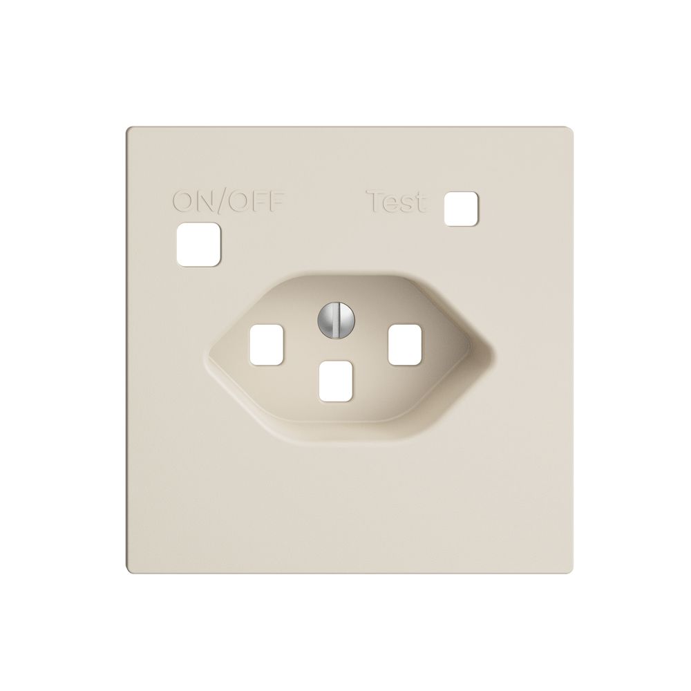 Frontset EDIZIOdue zu FI-Steckdose F, T23, crema