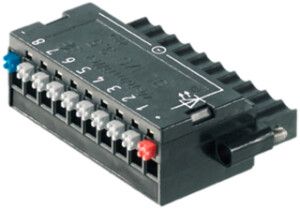 Buchsenstecker Weidmüller BL-I/O Flansch/PNP 3.5mm 10L verzinnt schwarz