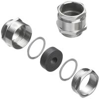 Kabelverschraubung WM VG PG16-MS54 ZR 7.5-15 PG16 7.5…15mm Messing IP54 Silber