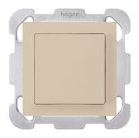 UP-Schalter kallysto 6/1L beige mit Befestigungsplatte