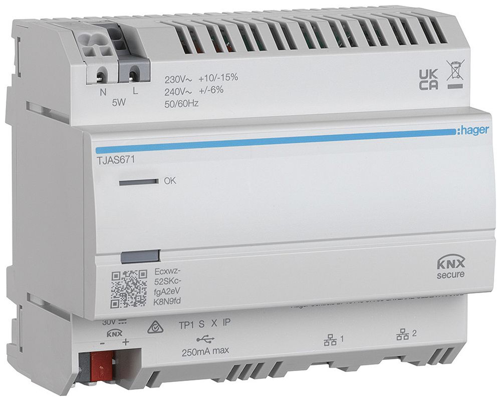 REG-Server Hager domovea basic KNX 230VAC 6 Module